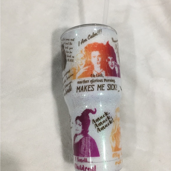 Hocus pocus 30oz glow in the dark tumbler with movie quotes says Maria on it - Picture 3 of 7